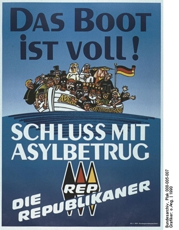 Election Campaign Poster for "The Republicans" ["Die Republikaner"] (1990)